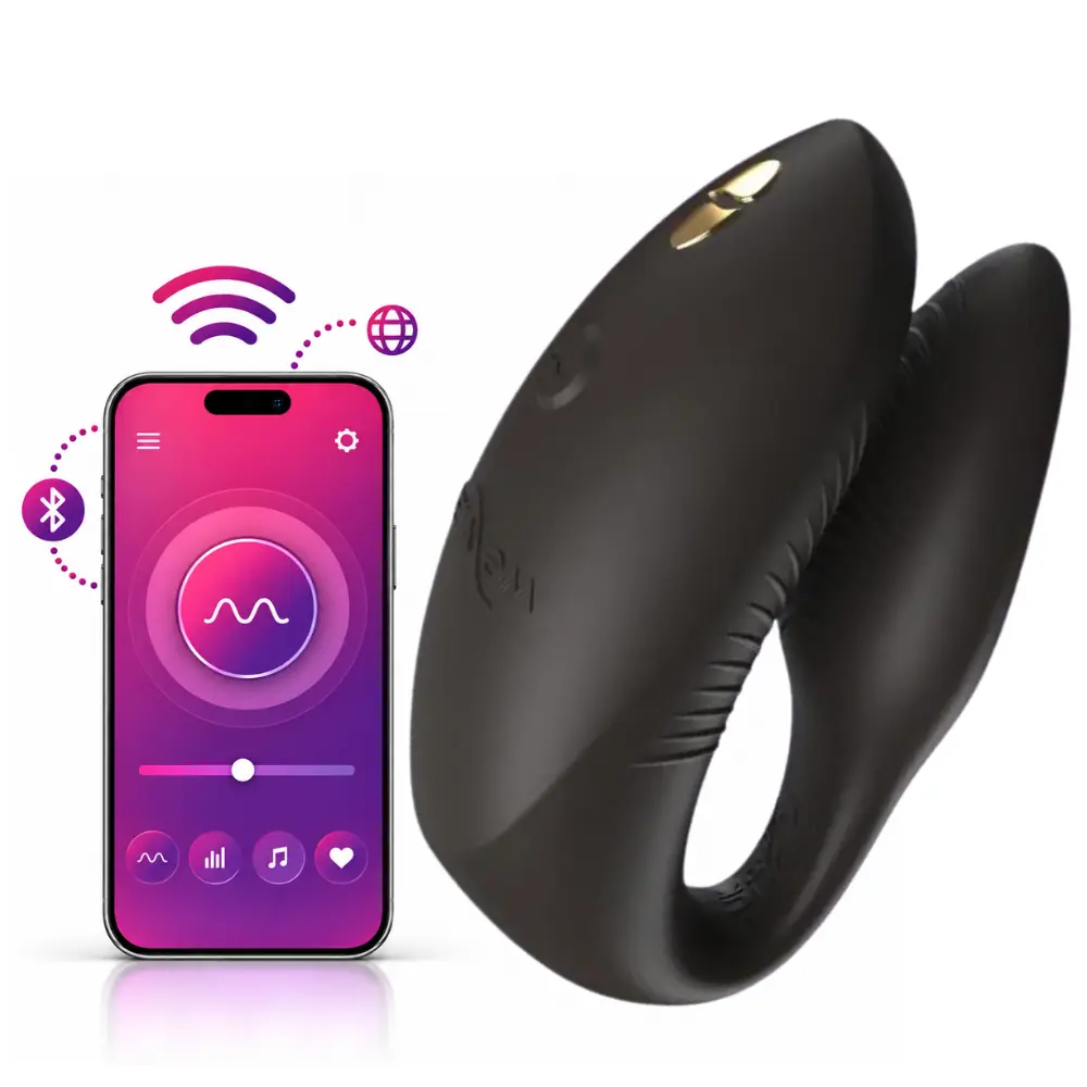 We-Vibe Chorus Pro Uzaktan Kumandalı ve Telefon Kontrollü Couples Vibratör-Black
