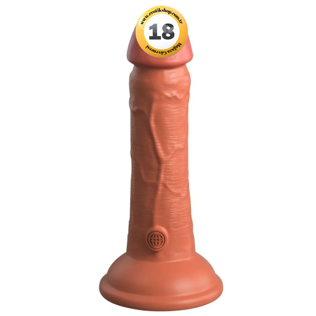 Pipedream King Cock Elite 15 Cm Dual Density Silicone Cock Realistik Penis - Brown
