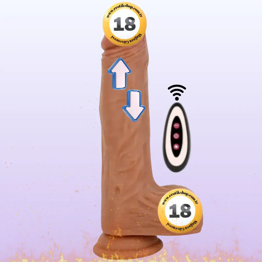 The Dick Marcelo Natural Isıtmalı 22 Cm İleri Geri Hareketli Realistik Penis