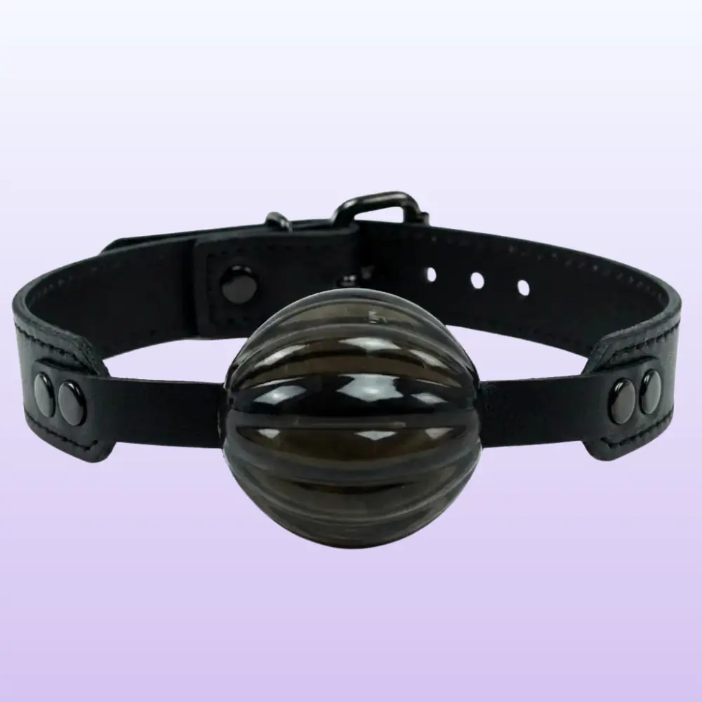 The Fetish Fantasy Series Master Blix Ball Gag Deri Ağız Topu-Siyah