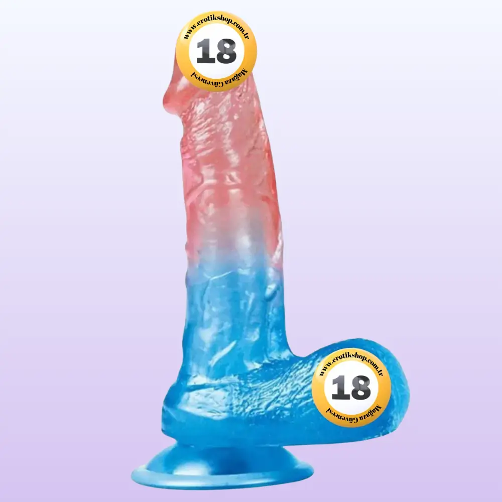 Lovetoy Dazzle Studs Dildo Curve 19 cm Jel Doku Realistik Penis