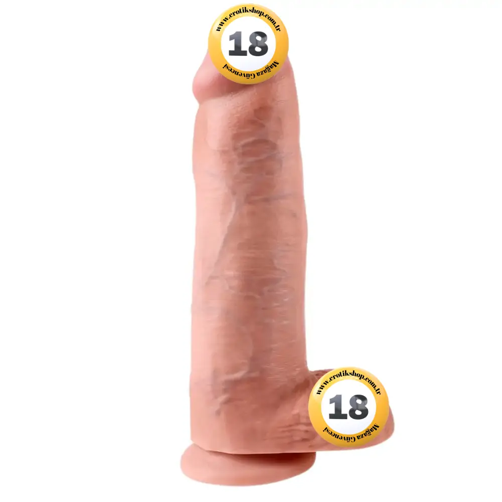 Pipedream King Cock 12 Inch Cock With Balls Amerikan Realistik Penis - Flesh