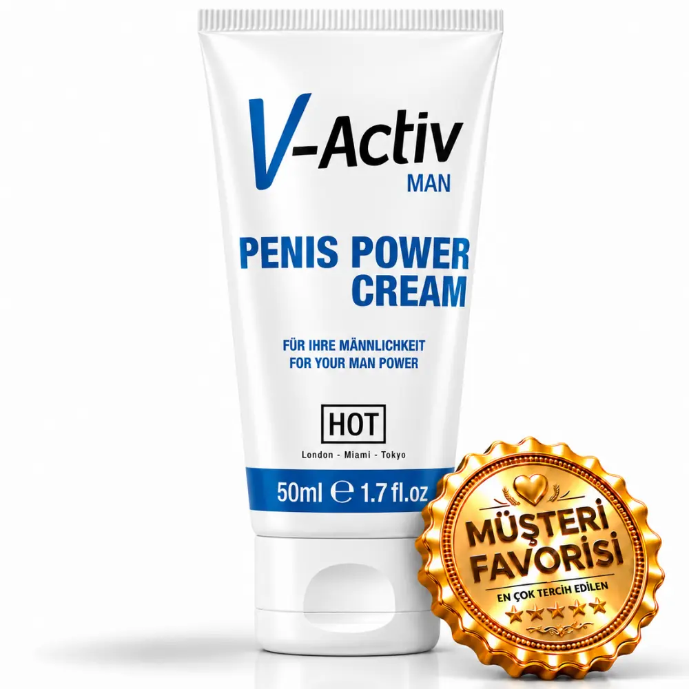 Hot V-Activ Penis Power Cream Özel Erkek Penis Kremi 50 Ml.