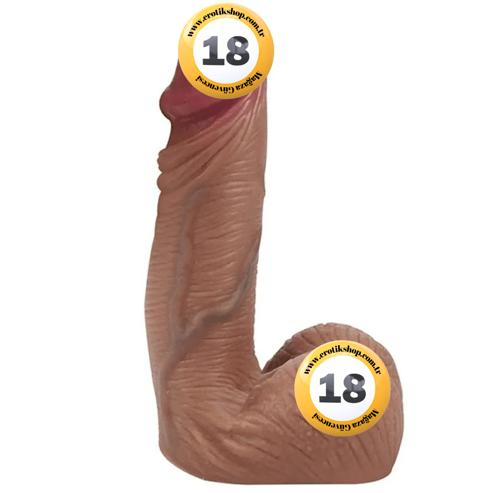The Penis Sleeve Real Cock Testisli Gerçek Aktif Deri Penis Kılıfı