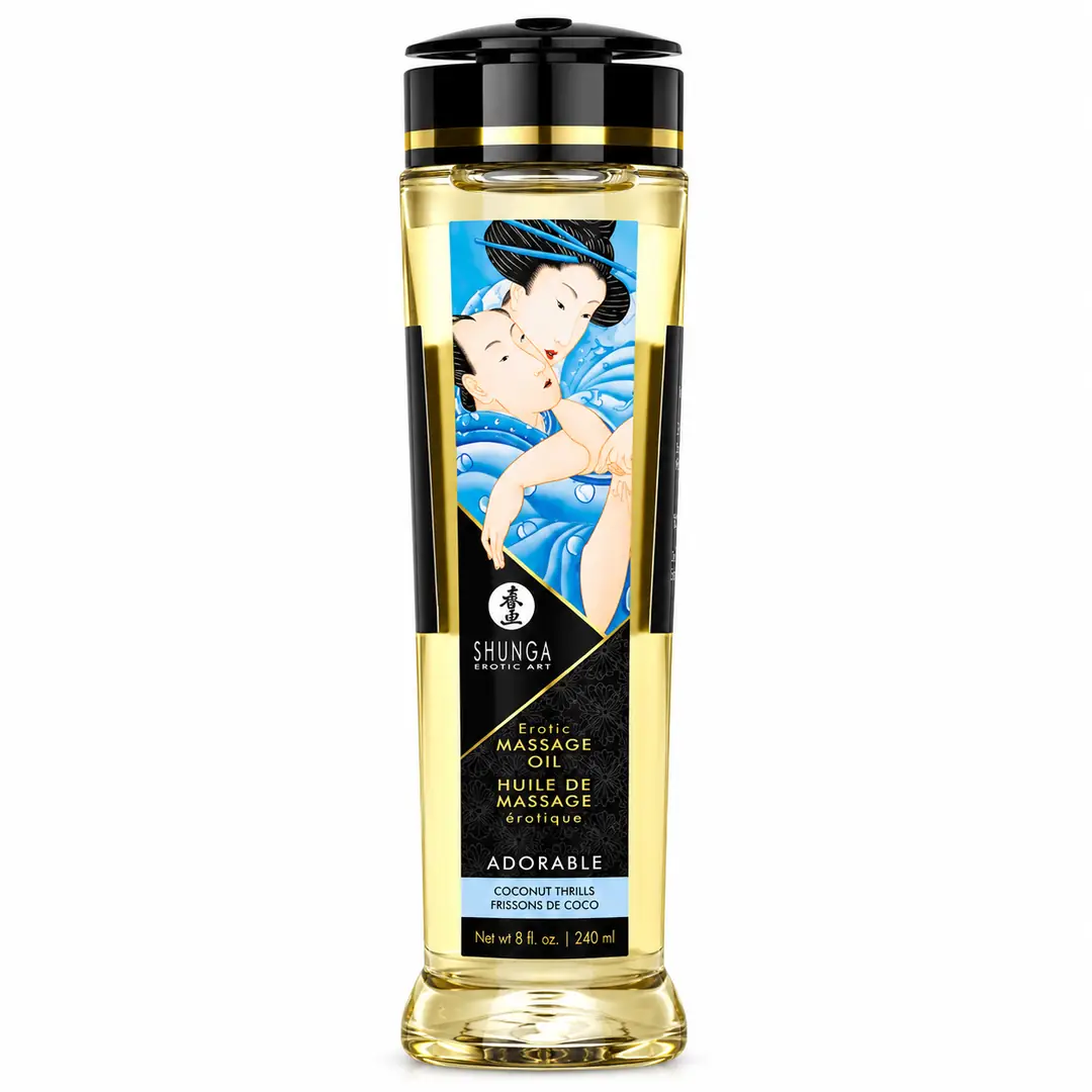 Shunga Massage Oil Sensation Coconut Aromalı Isıtmalı Masaj Yağı 240 Ml.