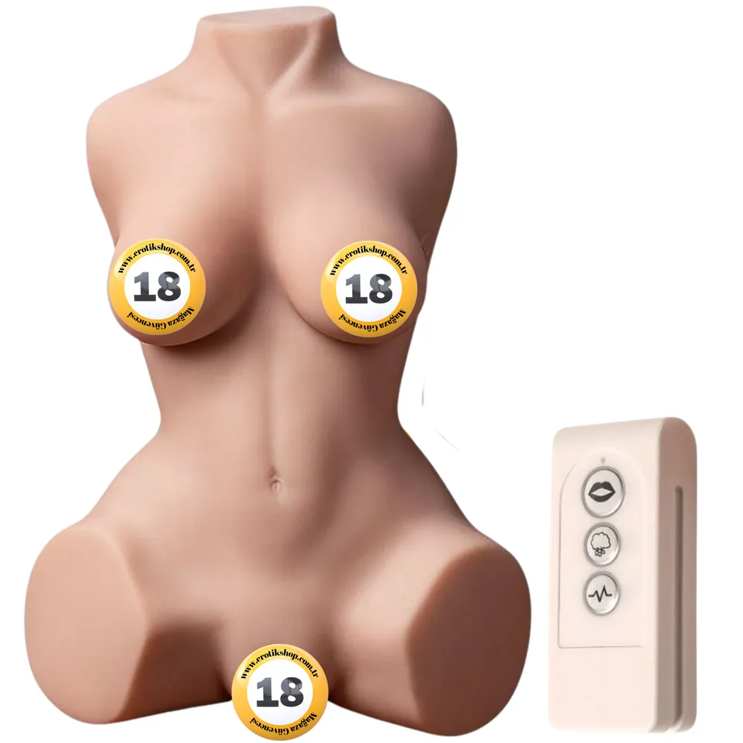 Shequ Delia Emiş Güçlü ve Titreşimli Realistik Vücut Masturbator SQ-MAS20015