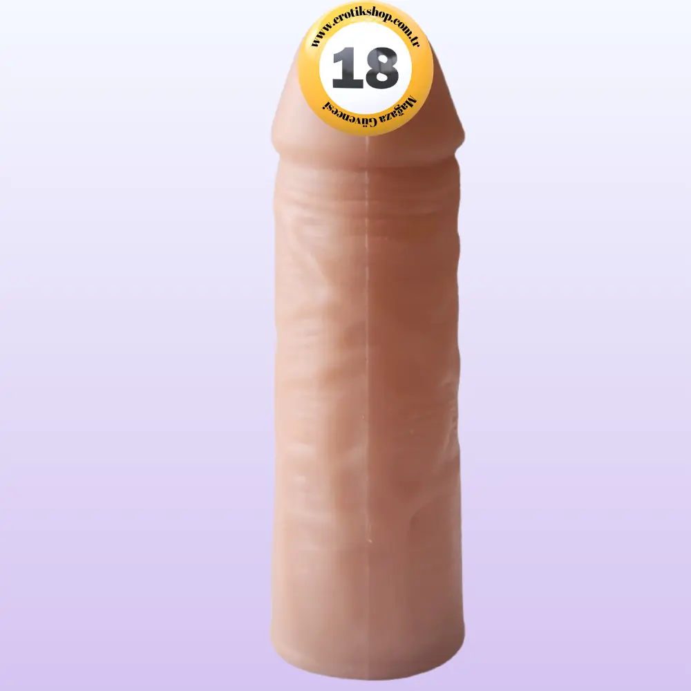 The Penis Sleeve 12 Cm Yumuşak Doku Realistik Penis Kılıfı - Flesh