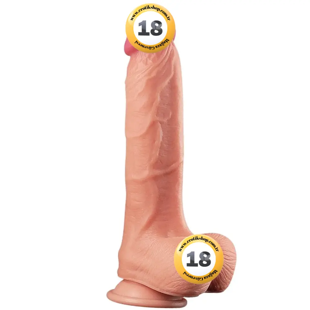 Lovetoy Dual Layered Platinum Silicone Cock 25 cm Realistik Penis LV411010
