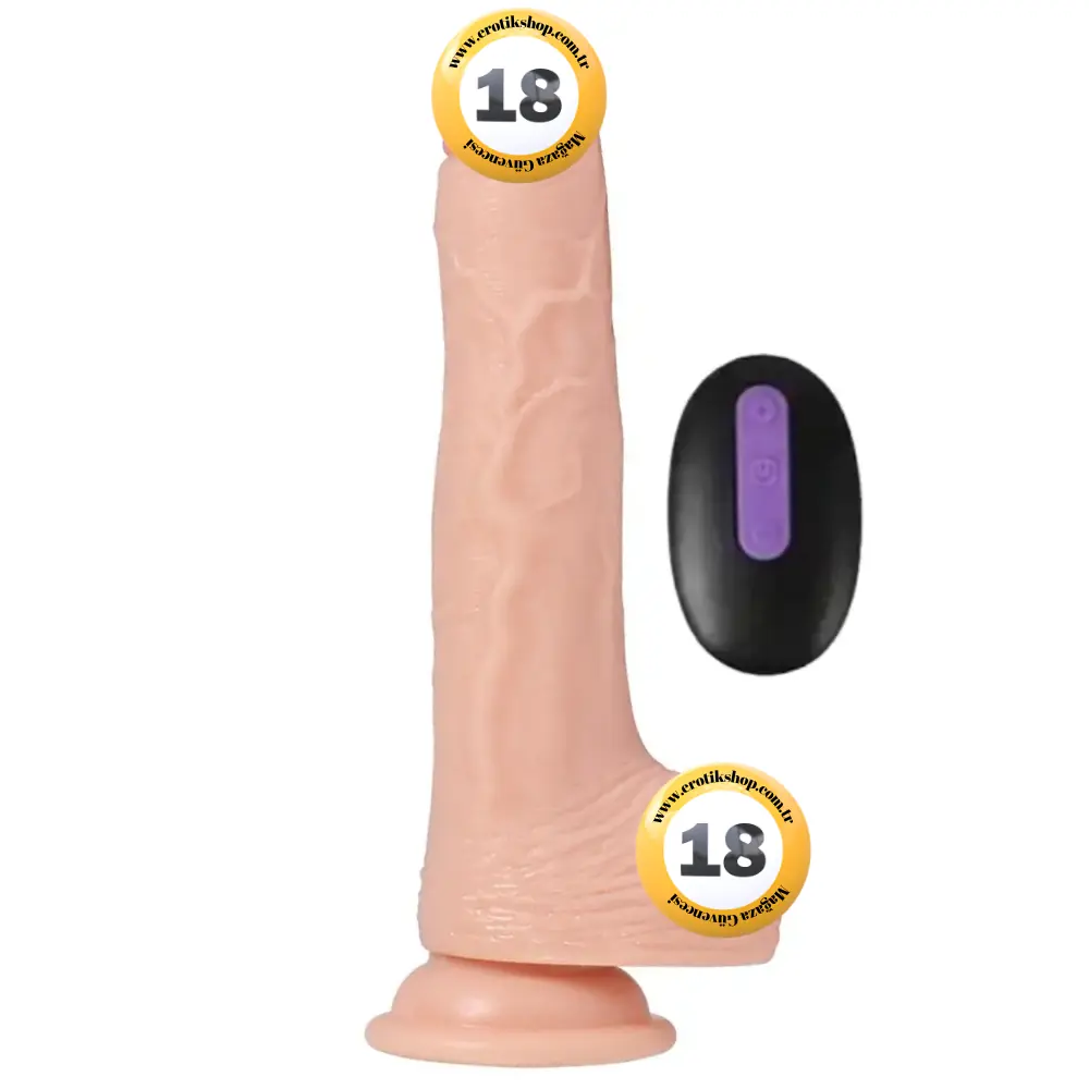 Shequ Dildo Series Harding 20 Mod Uzaktan Kumandalı Titreşimli Realistik Penis