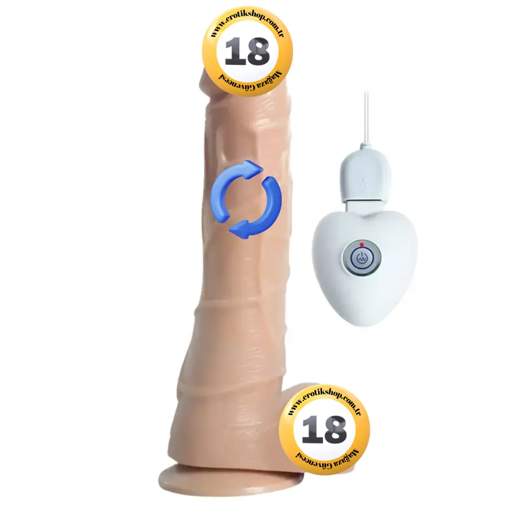 Shequ Vibrating Dildo Swaying 16 Cm Hareketli Dönebilen Penis