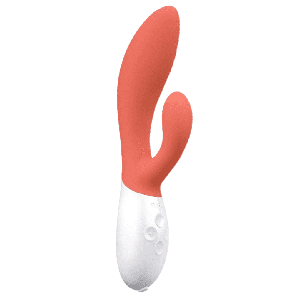 Lelo İna 3 Rechargeable Silicone G-Spot Rabbit Vibratör-Coral