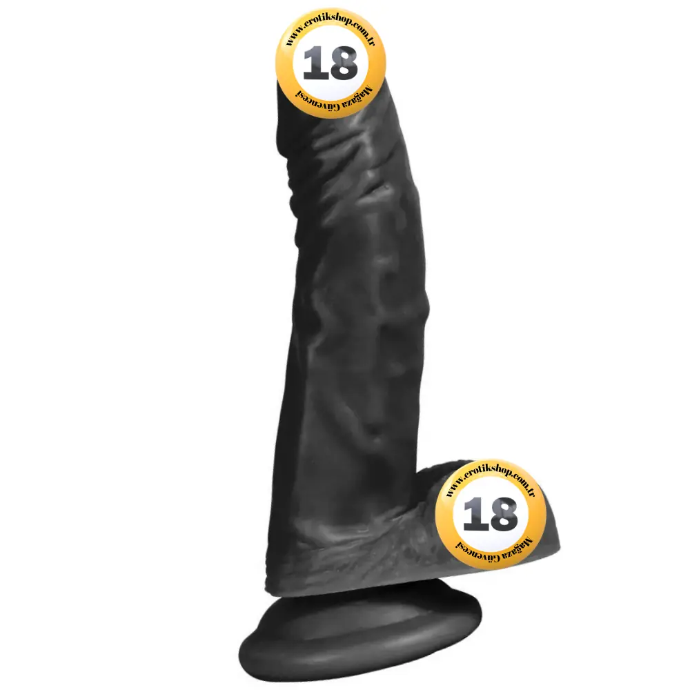 Xise Magic Dream 21 cm Realistik Zenci Penis XS-WBC10038-Black