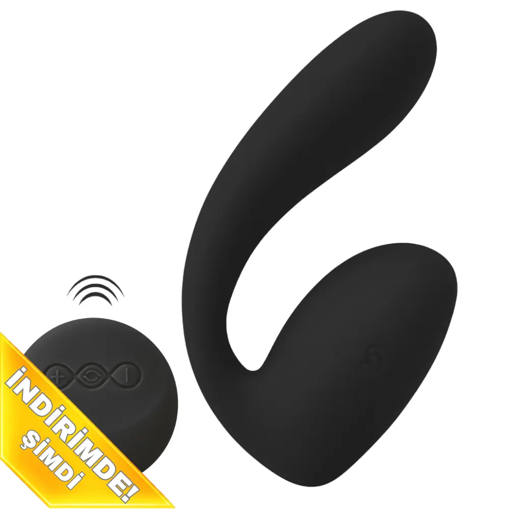 Lelo Ida Remote Control Couple Rotating Massager Black Uzaktan Kumandalı Vibratör