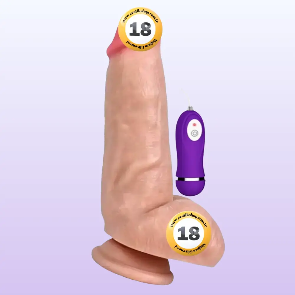 Shequ Vibrating Dildo Red Eagle 16 cm Titreşimli Realistik Penis SQ-WBC10013