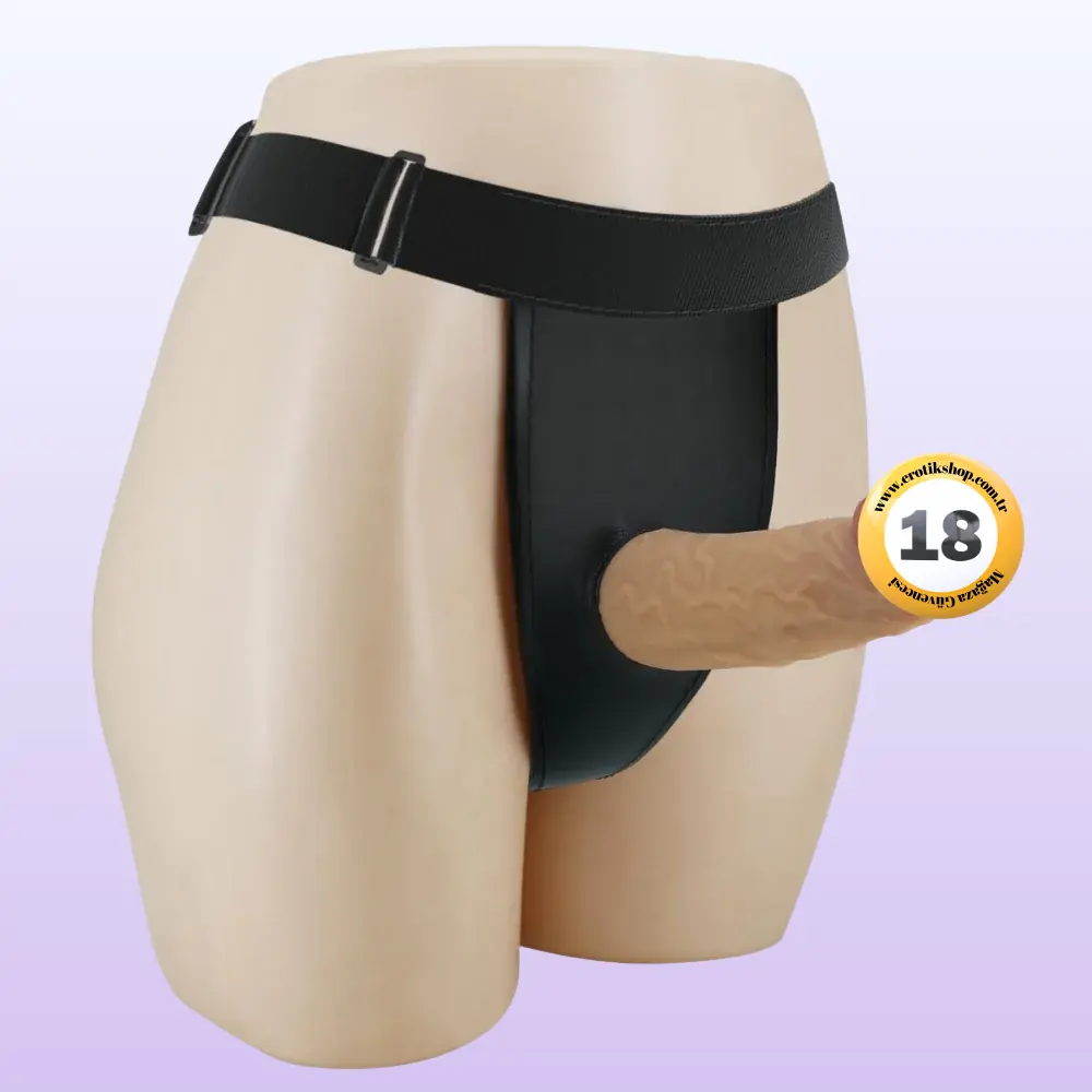 Pretty Love Harness Briefs Strap-On İçi Boş Belden Bağlamalı Kemerli Penis