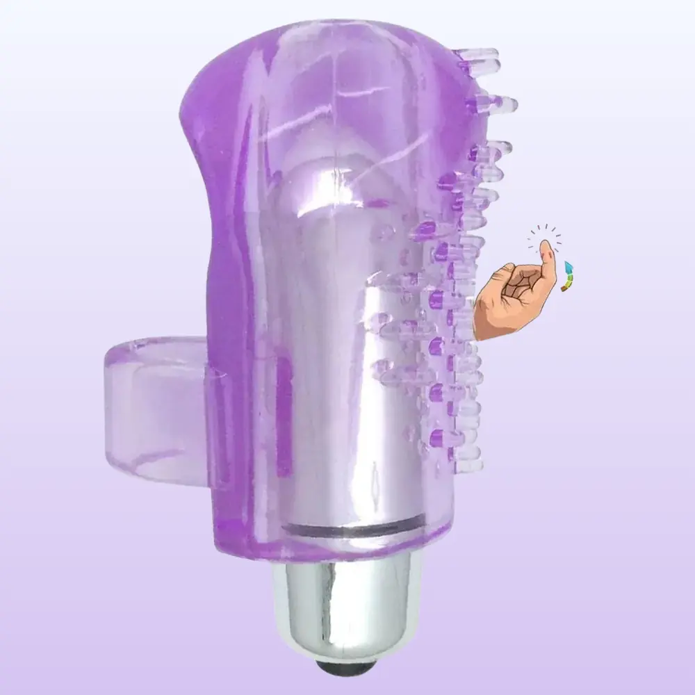 The Vibe Finger Silicone Tırtıklı Parmak Vibratör