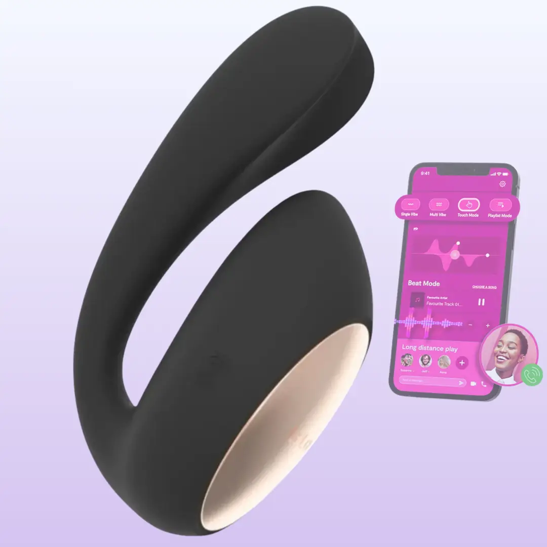 Lelo İda Wave Dual Stimulation Massager Black Telefon Kontrollü Vibratör