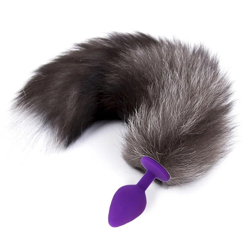 The Anal Fantasy Kuyruklu Silikon Anal Plug - Purple