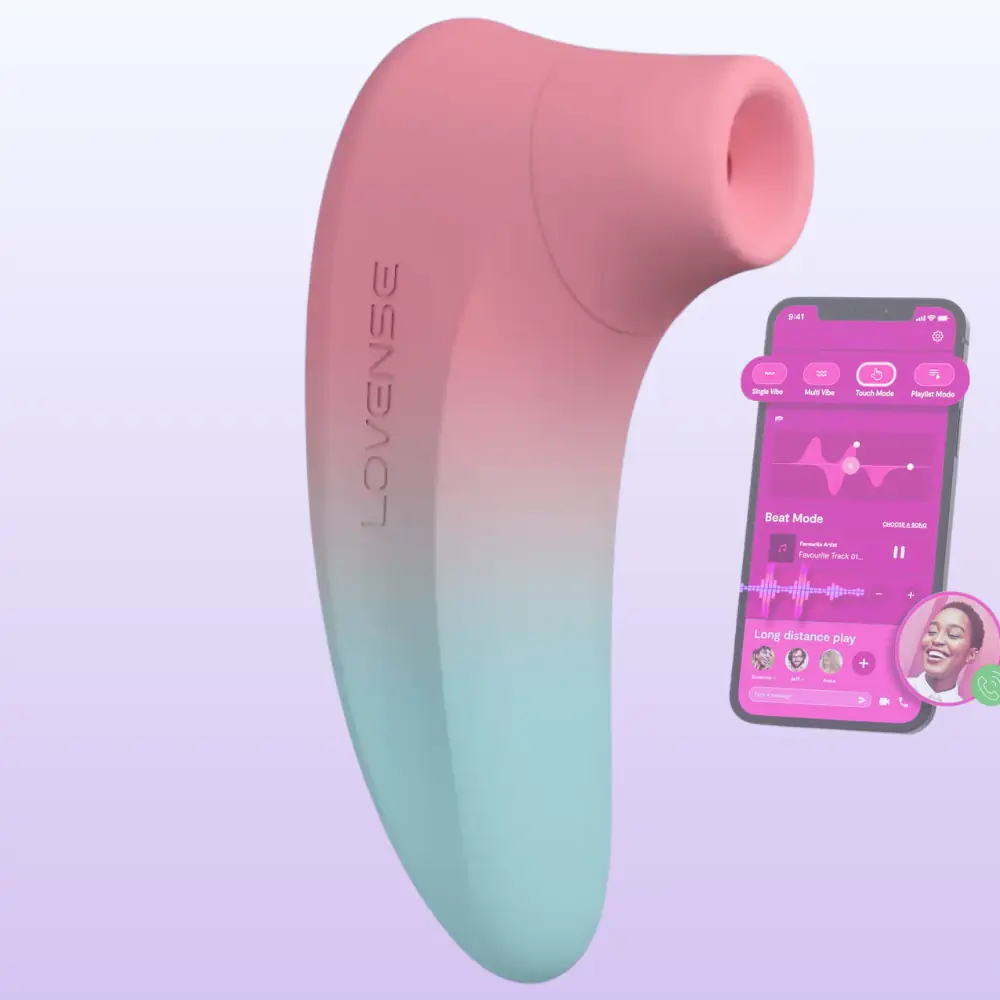 Lovense Tenera 2 Telefon Kontrollü Emiş Güçlü Vibratör