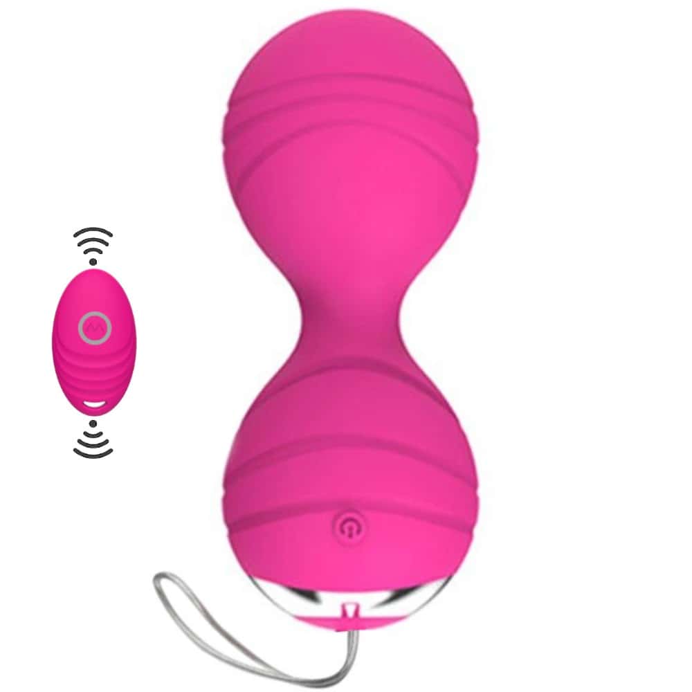 Erox Yüksek Kalite Pembe Uzaktan Kumandalı Kegel Egzersiz Vibratörü