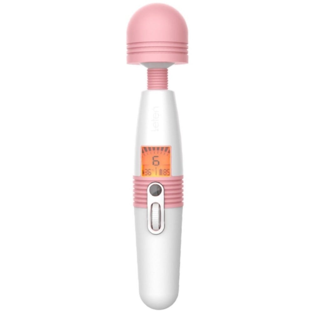 Leten Young Version Göstergeli ve Isıtmalı Masaj Wand Vibratör - Pink