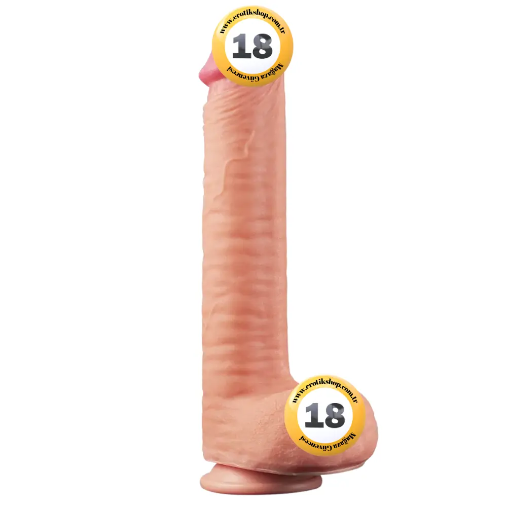 Lovetoy Dual Layered Platinum Silicone Cock 30 cm Realistik Penis LV411013