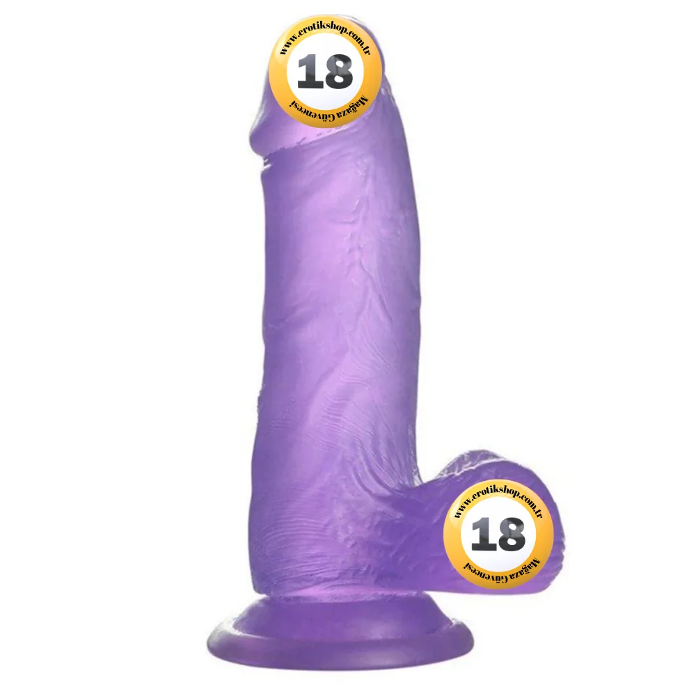 Lovetoy Jelly Studs Purple Small 15 cm Jel Dildo LV3102