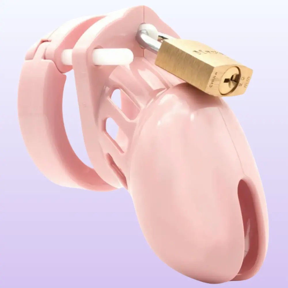 CB-6000S Chastity Cage Kit Penis Kafesi-Pink