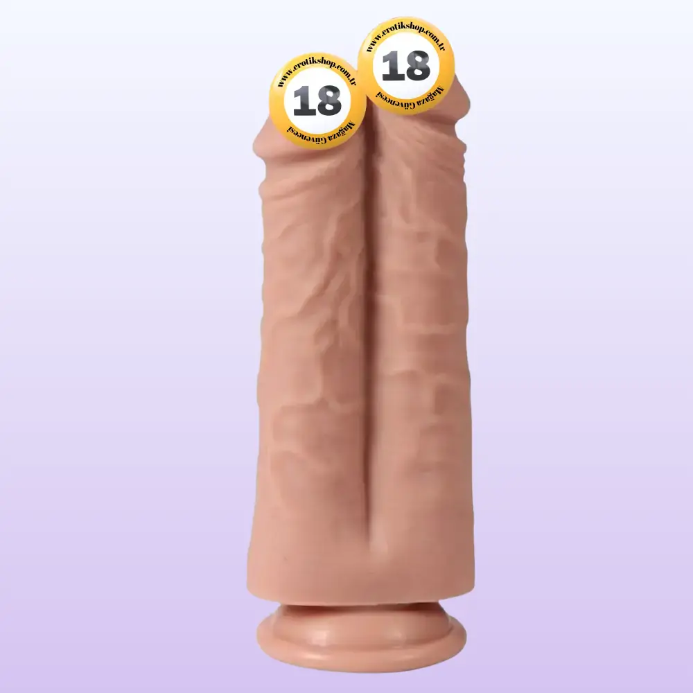 The Dick Anthony Double Yumuşak Dokulu Çiftli Realistik Dildo