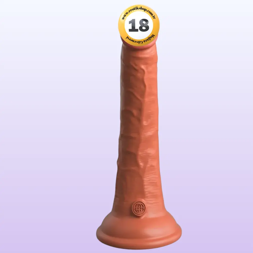 Pipedream King Cock Elite 17 Cm Dual Density Silicone Cock Realistik Penis - Brown