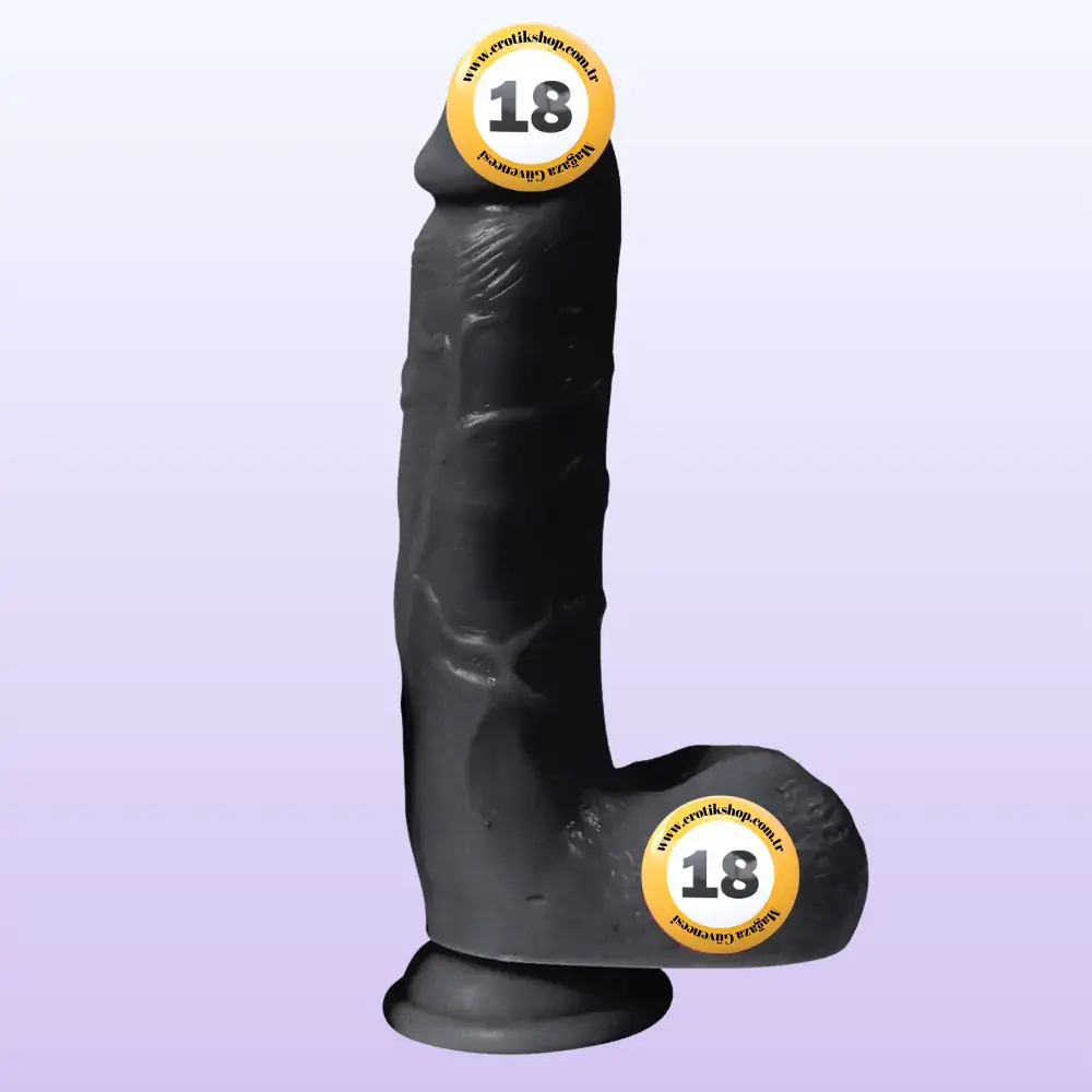 Xise Dildo Series Adam Rubber  21 cm Realistik Zenci Penis XS-WBC10012-Black