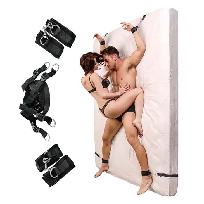 The Fetish Fantasy Series Game 01 Bed Restraints Bedroom Yatak Bağlama Seti