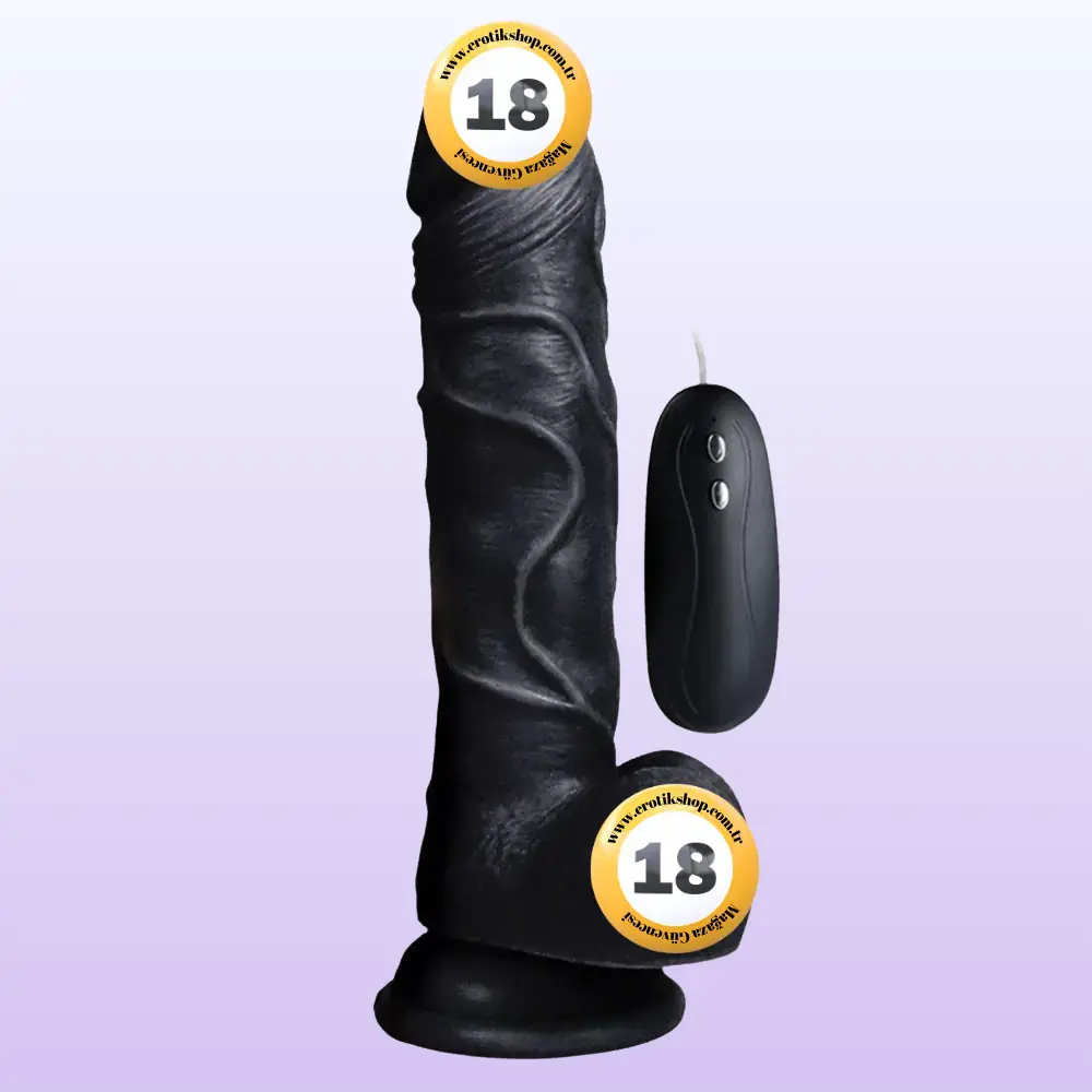 Xise Dildo Series Beat 19 cm Titreşimli Realistik Penis XS-WBC10009-V-Black