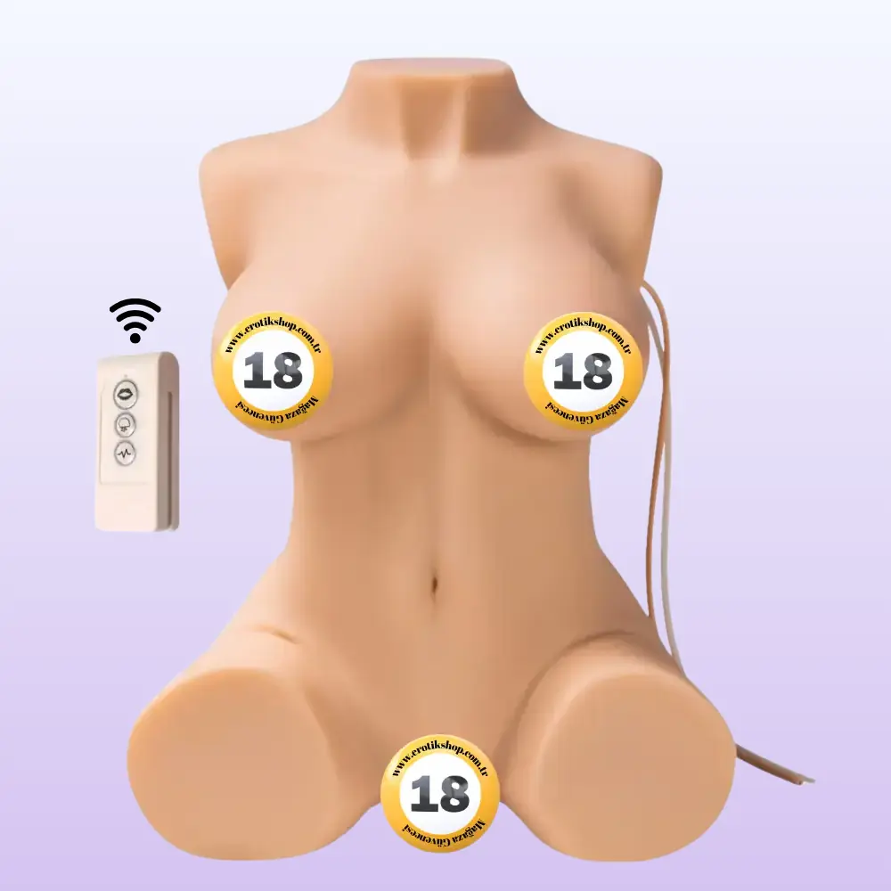 Shequ Jacey Emişli ve Titreşimli Yarım Vücut Masturbator SQ-MAS20020