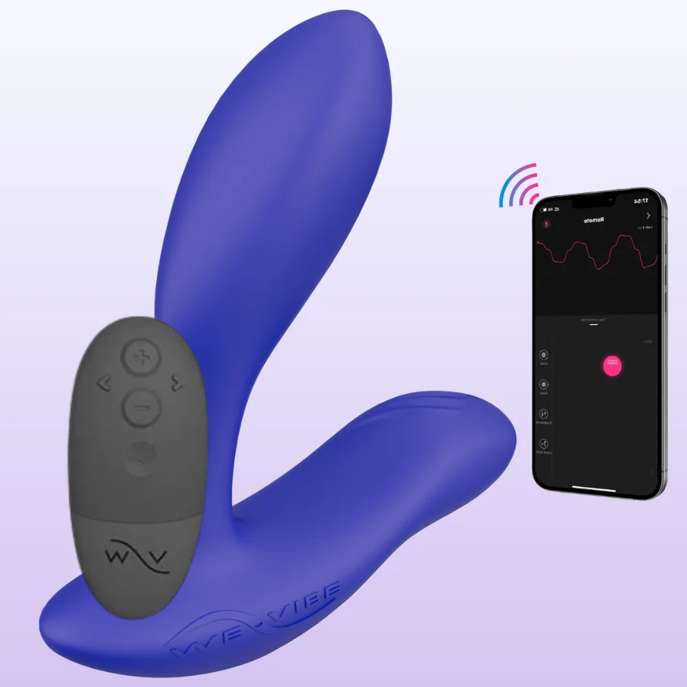 We-Vibe Vector+ Telefon Kontrollü Uzaktan Kumandalı Prostat Masaj Vibratörü - Cosmic Blue