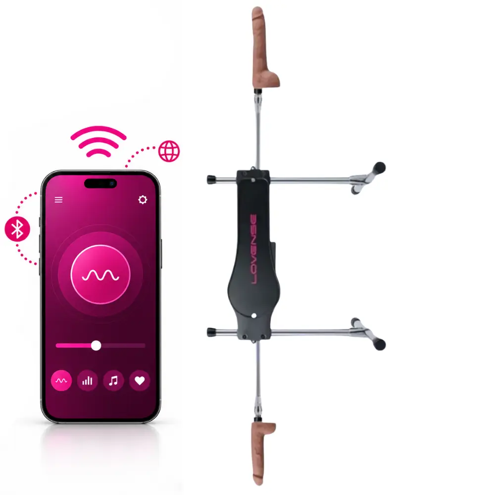 Lovense Sex Machine Telefon Kontrollü Güçlü Sex Makinesi