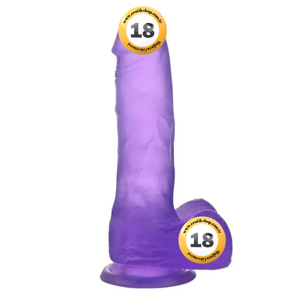 Lovetoy Jelly Studs Purple Medium 17 cm Jel Dildo LV3101