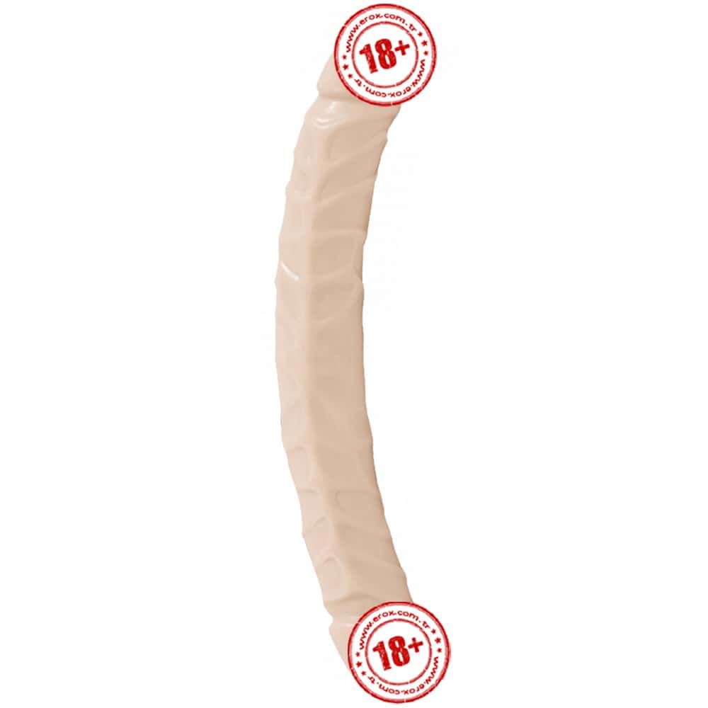 Doc Johnson Jr. Veined 30 Cm Çift Taraflı Realistik Jel Penis-Ten