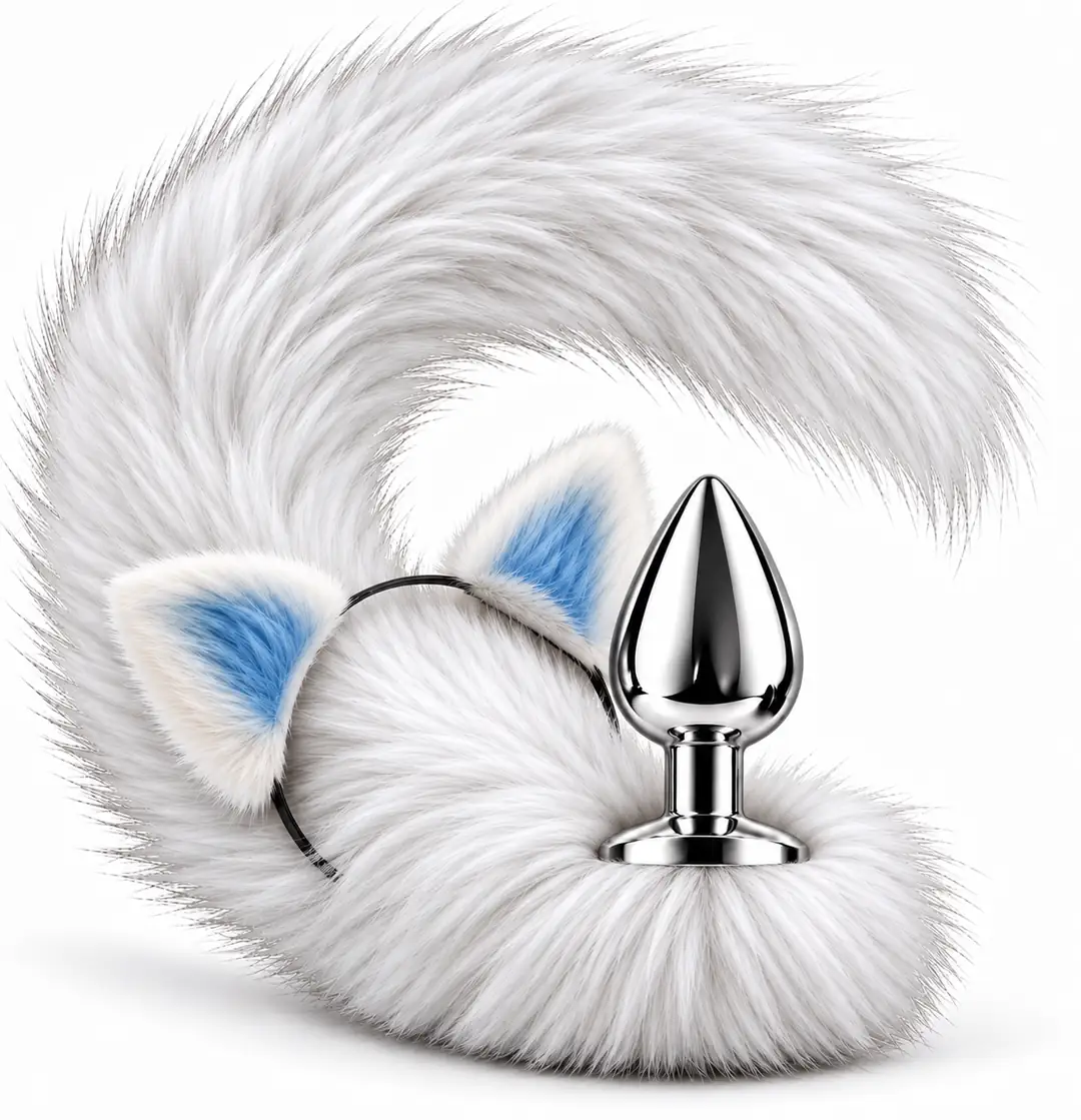 The Anal Fantasy Tail Plug Taçlı Metal Anal Plug-Medium