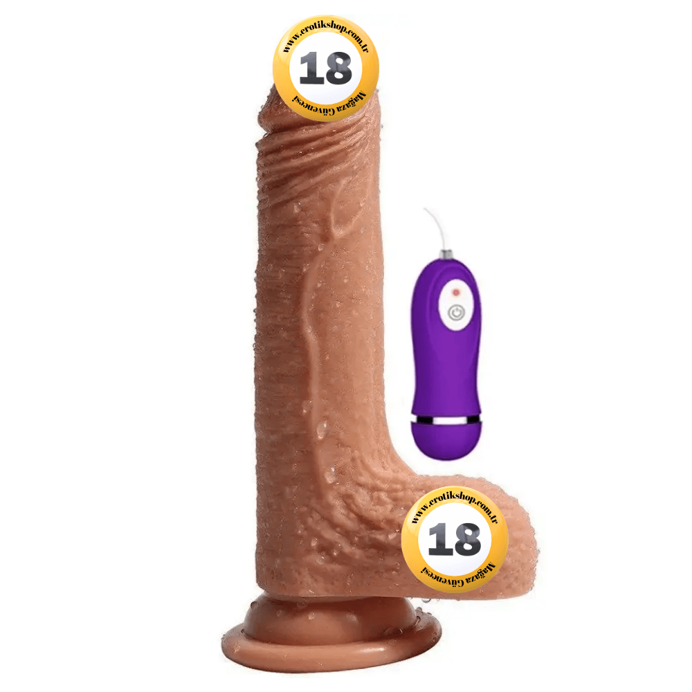 Shequ Dildo Series Crowley's Natural Doku 18 Cm Titreşimli Realistik Penis