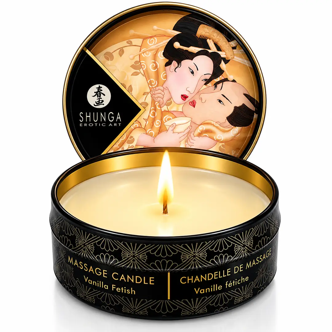 Shunga Mini Massage Candle Vanille 30 ml – Vanilyalı Erotik Masaj Mumu