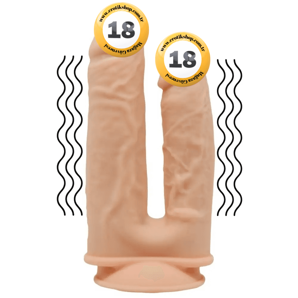 Silexd Double Penetration Titreşimli Çift Başlı Realistik Penis
