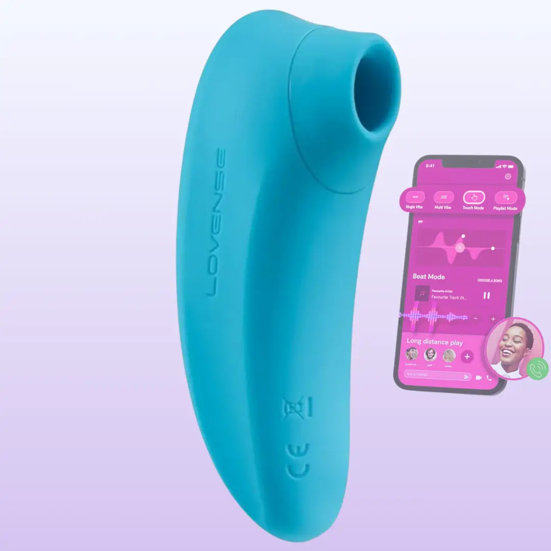 Lovense Tenera Telefon Kontrollü Emiş Güçlü Vibratör