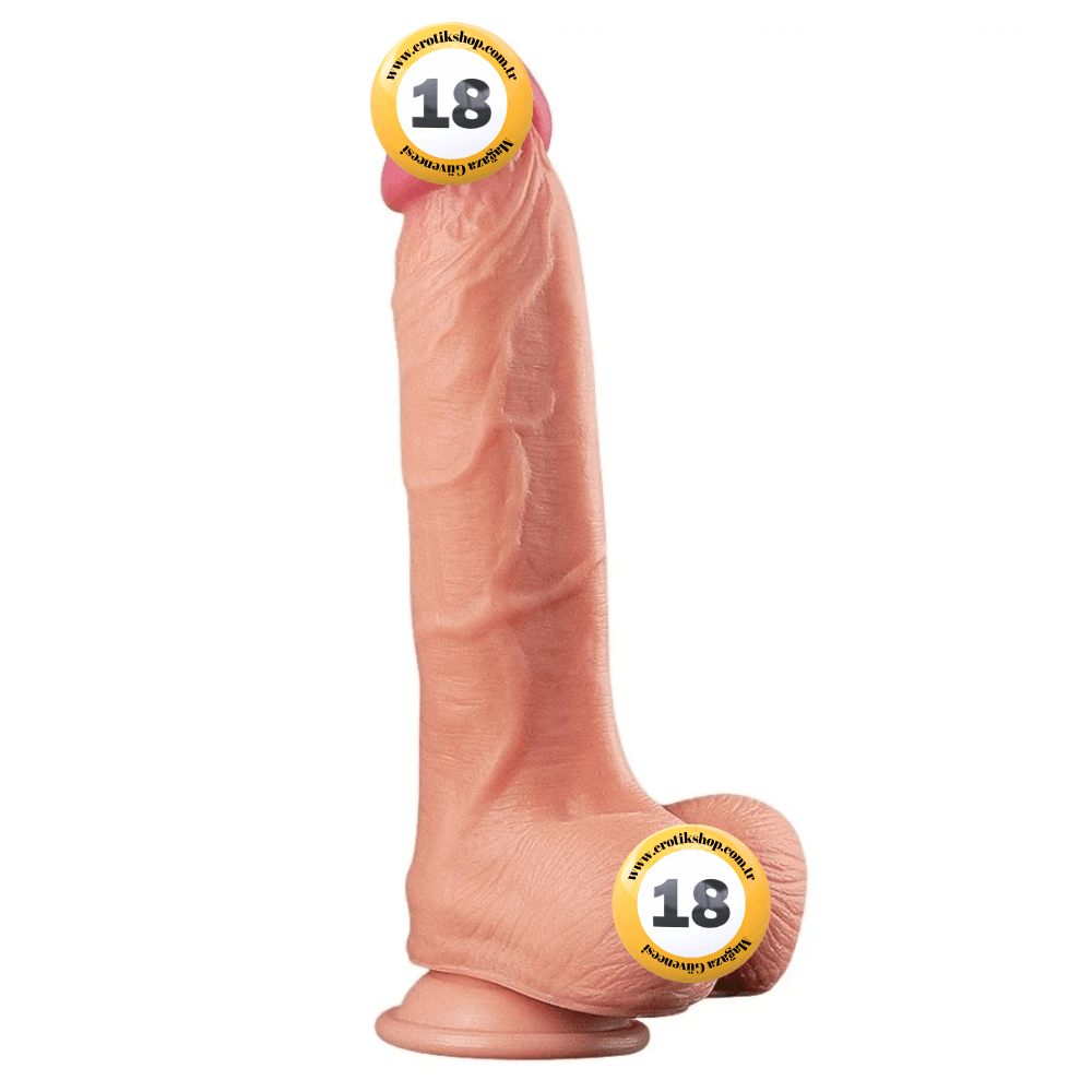 Lovetoy Dual Layered Platinum Silicone Cock 25 cm Realistik Penis LV411010