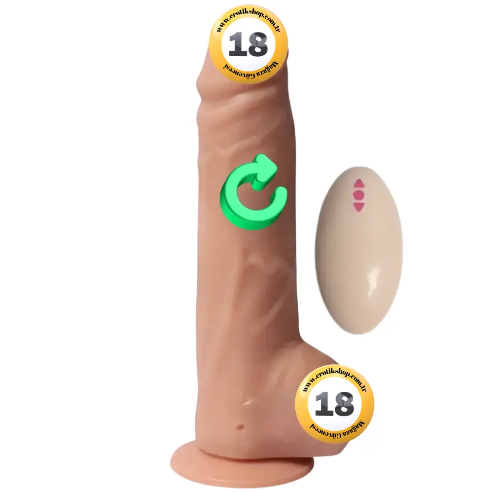 Shequ Big Detective 19 Cm Dönebilen Realistik Penis SQ-T10004