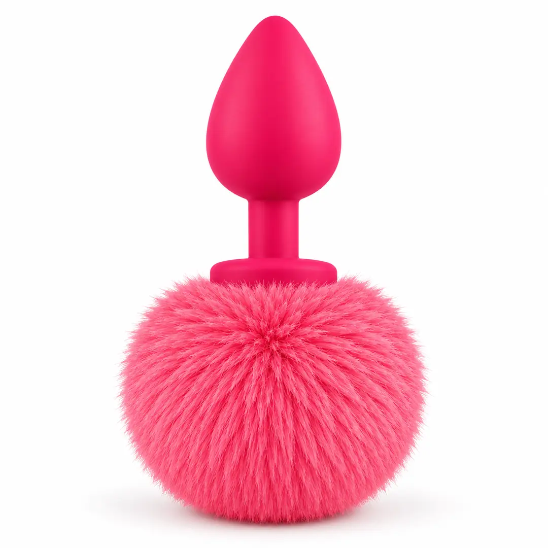 The Anal Fantasy Luxury Pink Silicone Bunny Tail Pink Kuyruklu Anal Plug