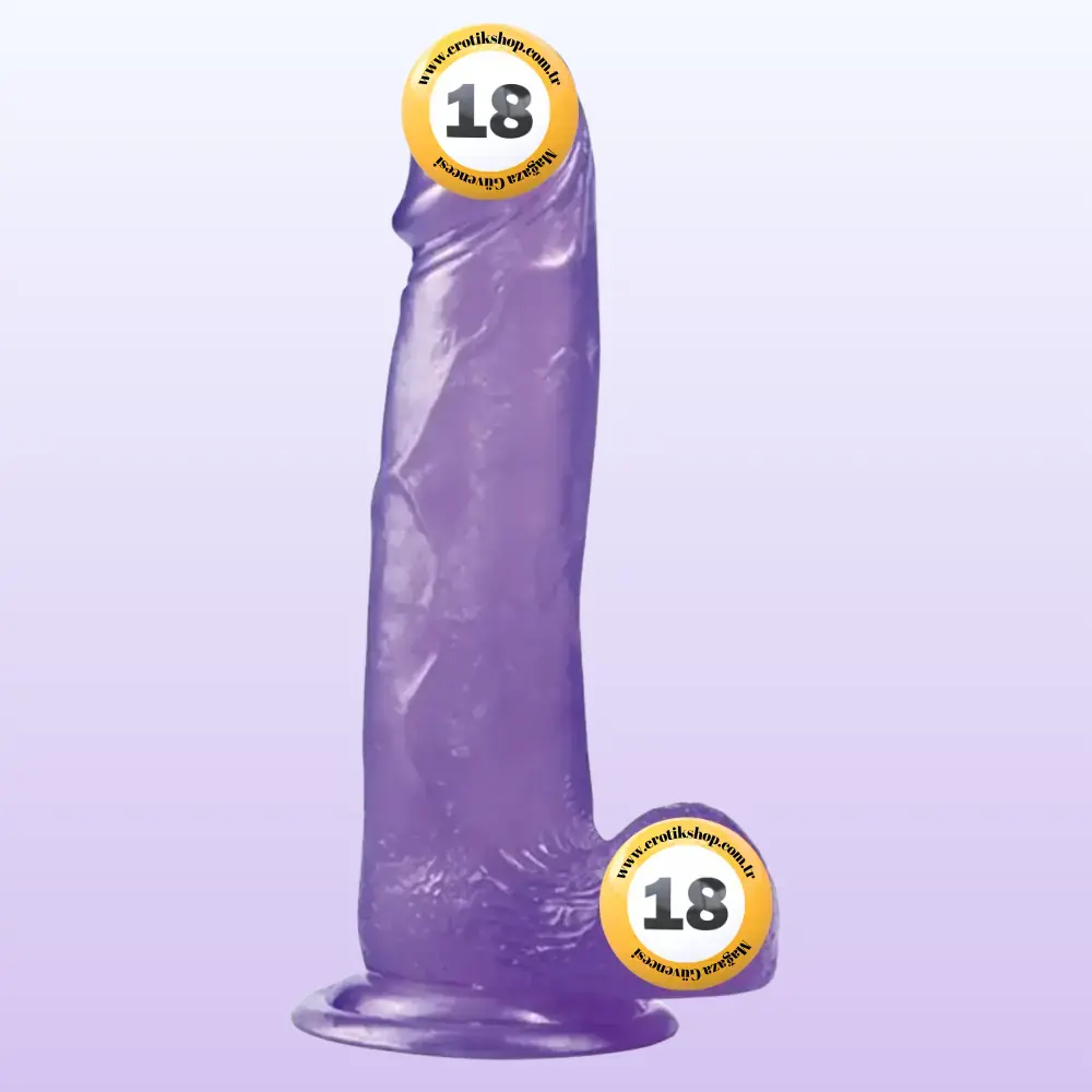 Lovetoy Jelly Studs Purple Large 20 cm Jel Dildo LV3100