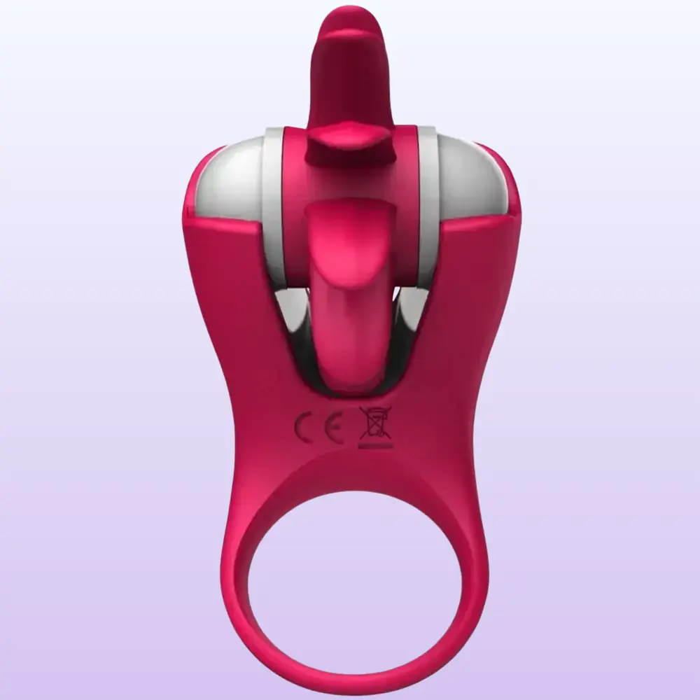 The Cock Ring Clitoral Stimulating Şarjlı Penis Halkası-Pink