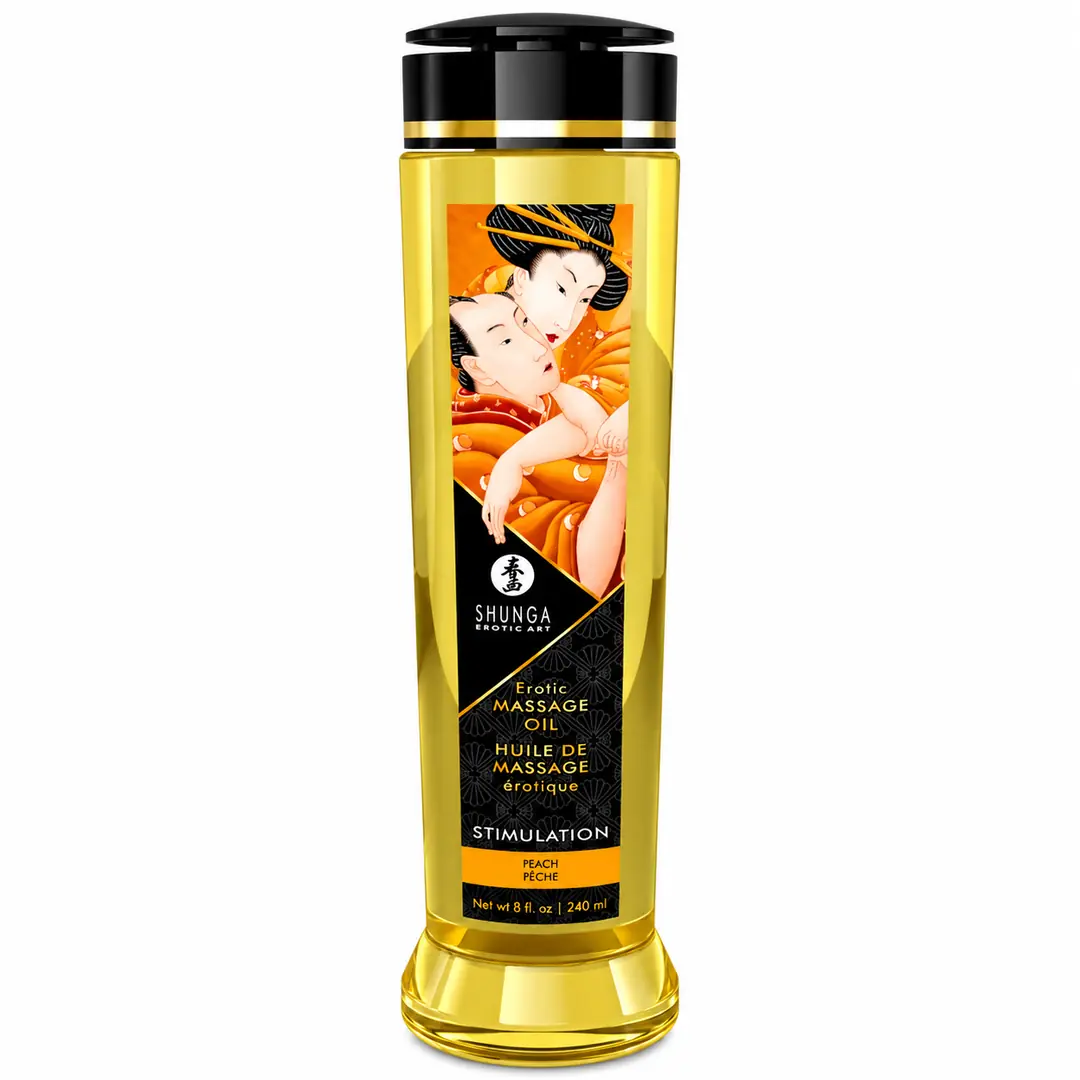 Shunga Massage Oil Sensation Şeftali Aromalı Isıtmalı Masaj Yağı 240 Ml.