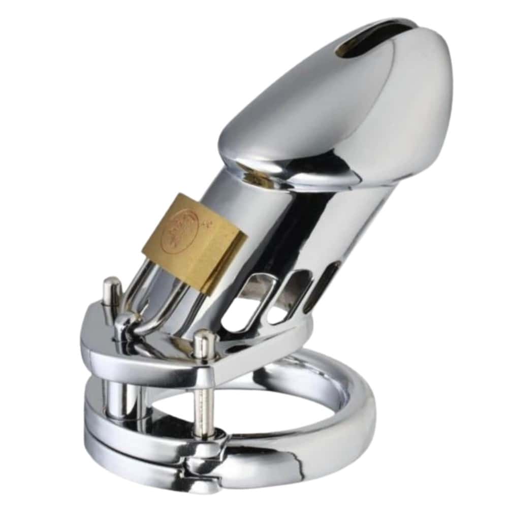The Cock Cage Master Male Chastity Klasik Metal Penis Kilidi 45 mm